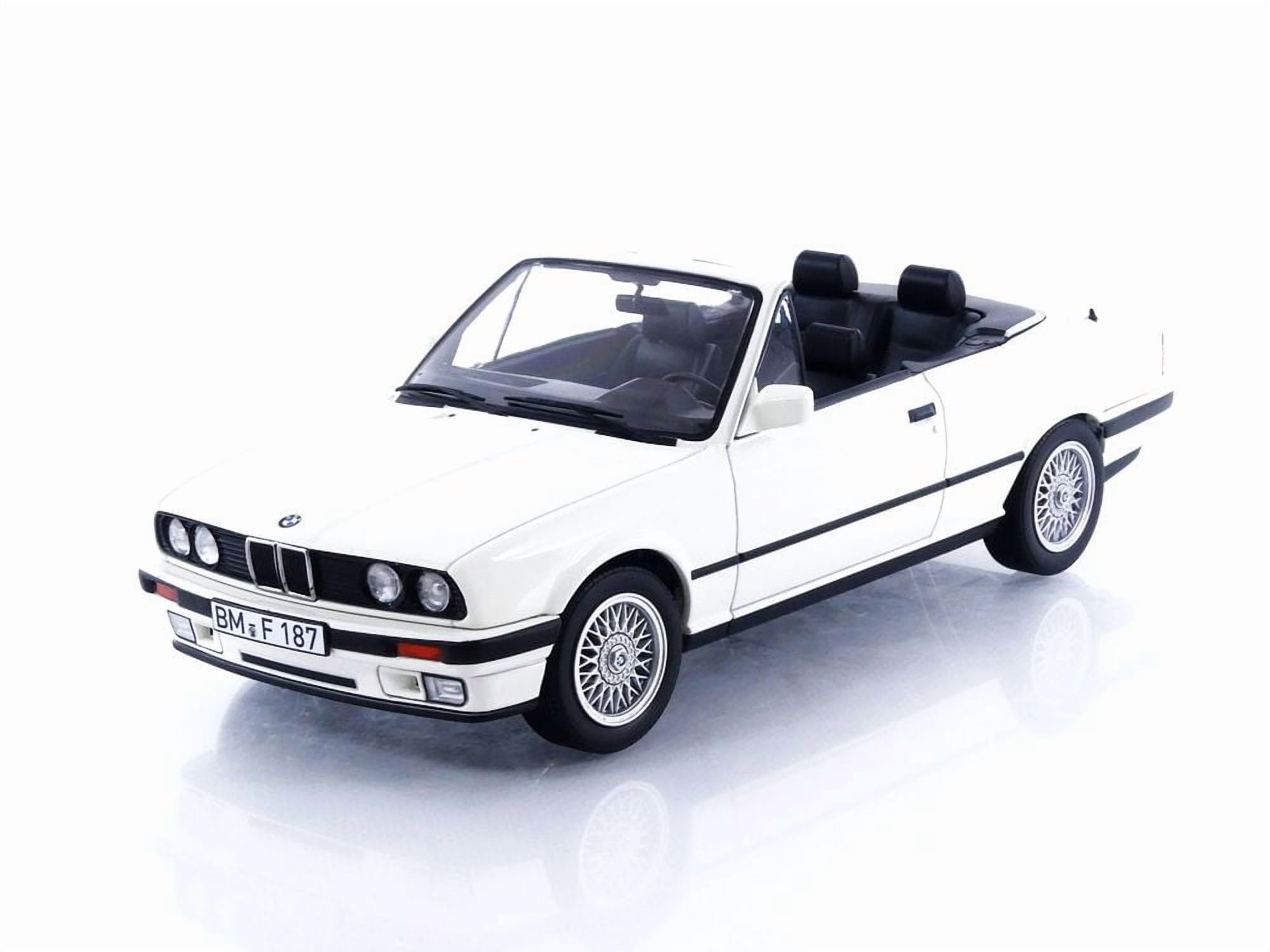 1991 BMW 325i Cabriolet Alpine White 1/18 Diecast Model Car by Norev