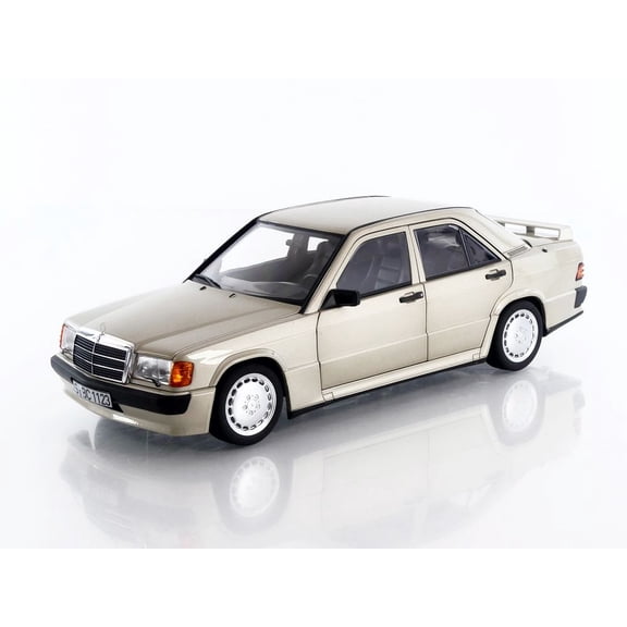 1984 Mercedes-Benz 190E 2.3-16 Smoke Silver Metallic 1/18 Diecast Model Car by Norev