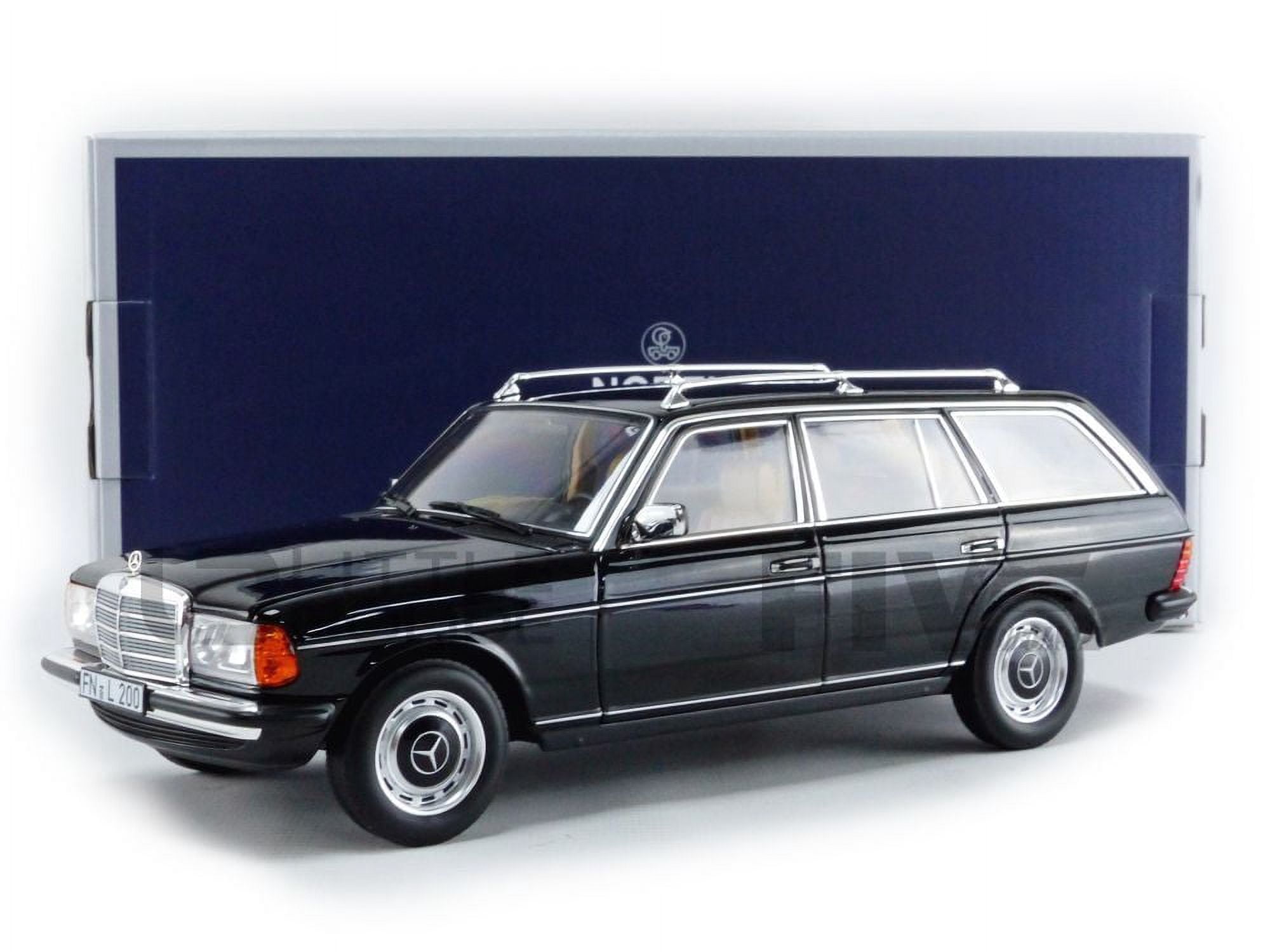 Norev Mercedes-Benz 200 T 1982 – 1:18 – Schwarz – Metall-Modellauto – Handgefertigte Skulptur Für Sammler