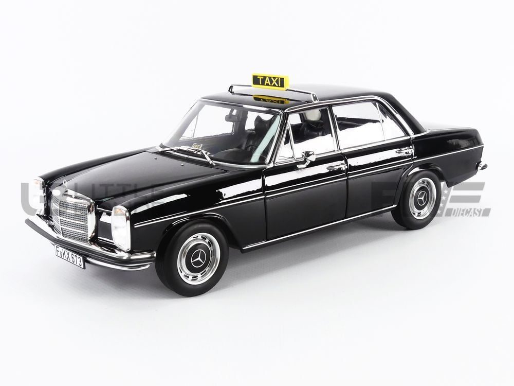 1968 Mercedes-Benz 200 Taxi Black 1/18 Diecast Model Car by Norev