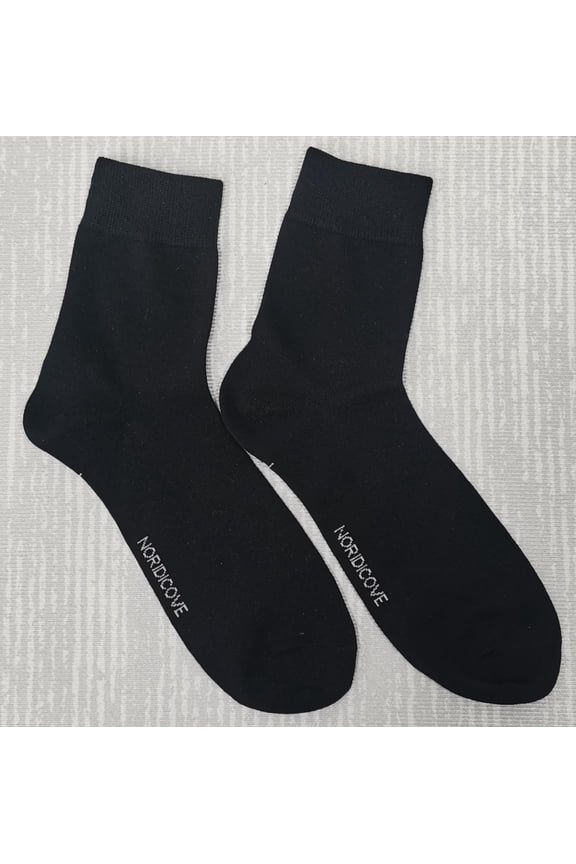 Mens Crew Socks Cotton Casual Dress Socks 1 Pair for Men 9-11