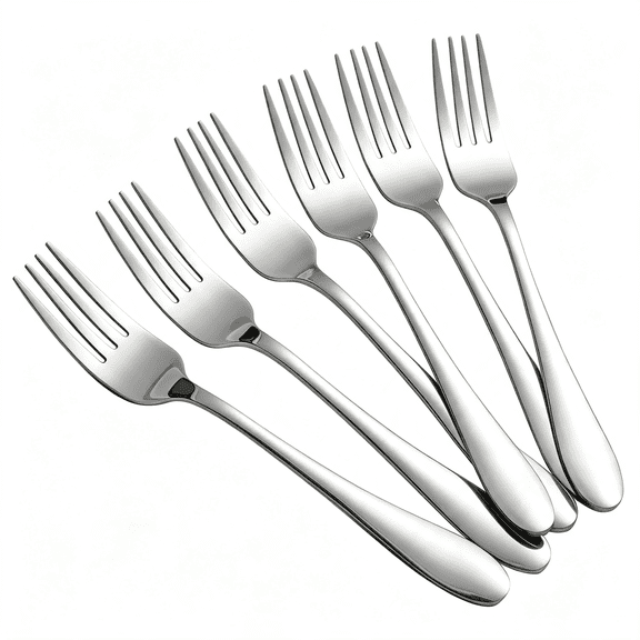 NORIZF 12-Piece Stainless Steel Dessert Forks,Salad Forks Set,6.7-" Elegant Salad Forks Stainless Steel
