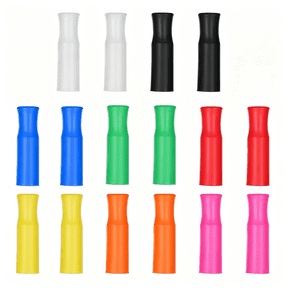 NORIZF 16Pcs Silicone Straw Tips for Metal Straws Reusable Straw Tips,Only Fit for 1/4In Wide(6 Mm Diameter)Stainless Steel and Glass Straws( Multi-Color )