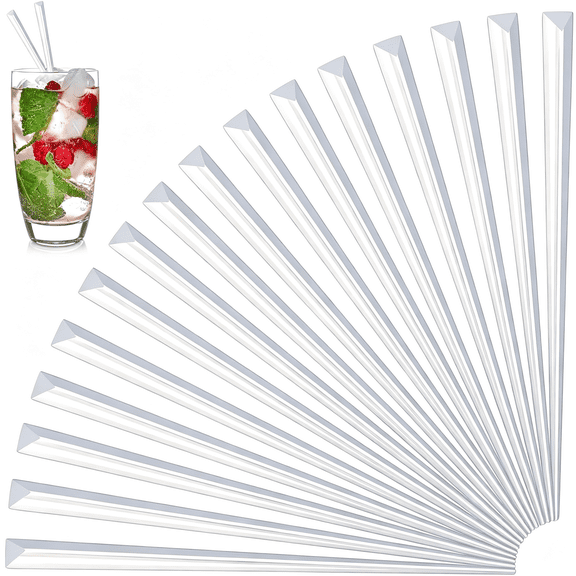 NORIZF 2000 Pieces 3.54 " Prism Picks Clear Triangular Plastic Cocktail Prism Picks Stylish Garnish for Cocktails,Ideal Toothpicks for Appetizers Drinks Versatile Fancy Skewers