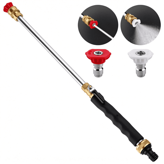 NORIZF 2026 Jet Nozzle Power Washer for Garden Hose,Includes 2 High-Pressure Nozzles and Quick Connectors | Hydro Jet High Pressure Washer Tools Hose Nozzle High Pressure