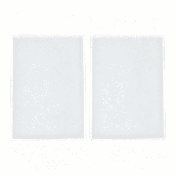 NORIZF 2Pcs 7X5In Resin Tray Molds,Rectangle Silicone Molds,Flat Concrete Molds Resin Epoxy Silicone Board Molds for Resin Epoxy Diy,White Rectangle Resin Mold