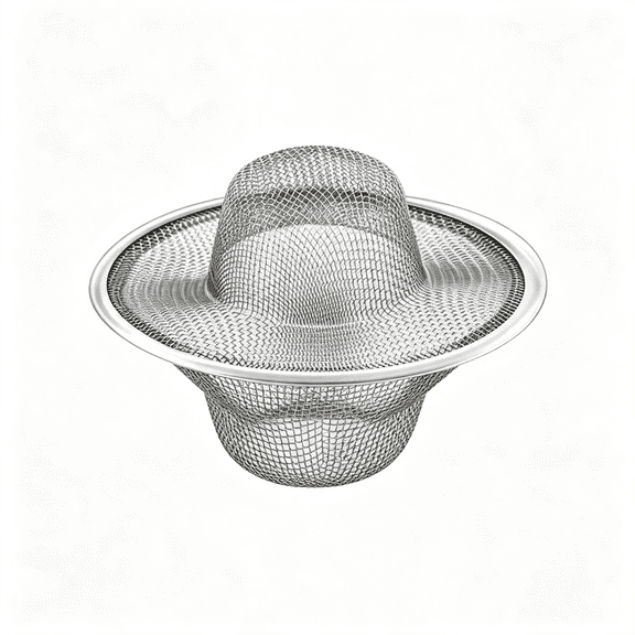 NORIZF 2Pcs Heavy Duty Stainless Steel Slop Basket Filter Trap, 2.7534 Top 1 Mesh Metal Sink Strainer Shower Drain Hair Catcher for Kitchen Bathroom Bathtub Wash Basin Floor Balcony Hole, Utility