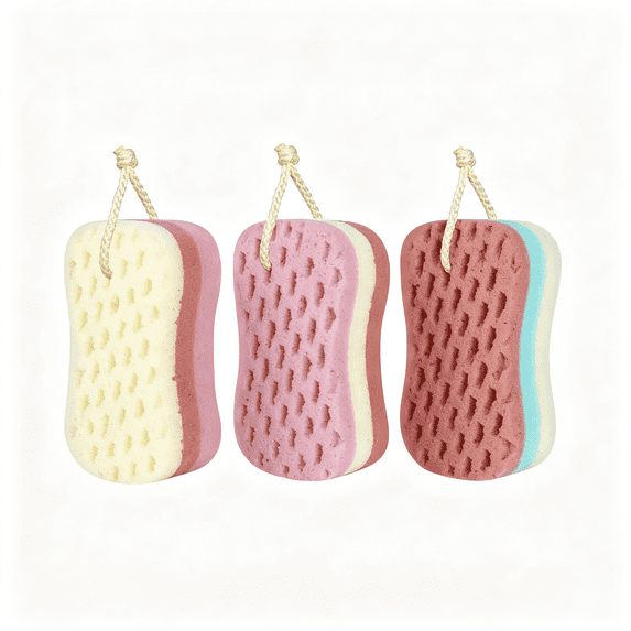Sponge Labour NORIZF 3 Pcs Big Bath Sponge for Women,Men,Sponge Loofah Body Scrubber ...