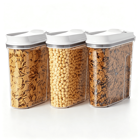 NORIZF 3Pcs Pop Cereal Dispenser Set Versatile Rice Dispenser