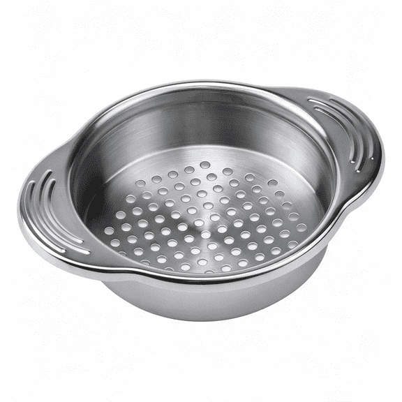 NORIZF 4.5-In Stainless Steel Strainer,Kitchen Colander for Straining,Draining&Rinsing Small Stainless Steel Colander