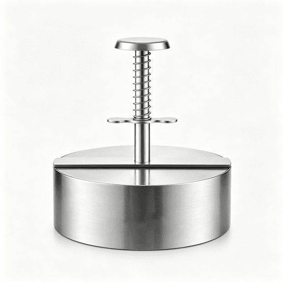 NORIZF 4.5 Inch Burger Press,304 Stainless Steel Hamburger Patty Maker,Heavy Duty Non-Stick Patty Press,Spring Back Design,Dishwasher Safe Burger Maker for Smash Burgers Ground Beef,Bbq,Kitchen