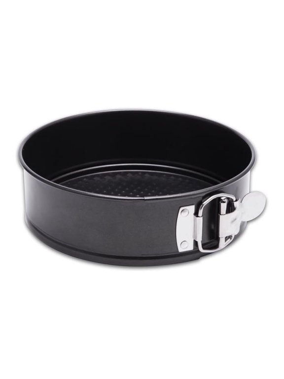 9"Non-Stick Cheesecake Pan Springform Pan with Removable Bottomleakproof Mini Flan Molds-Black