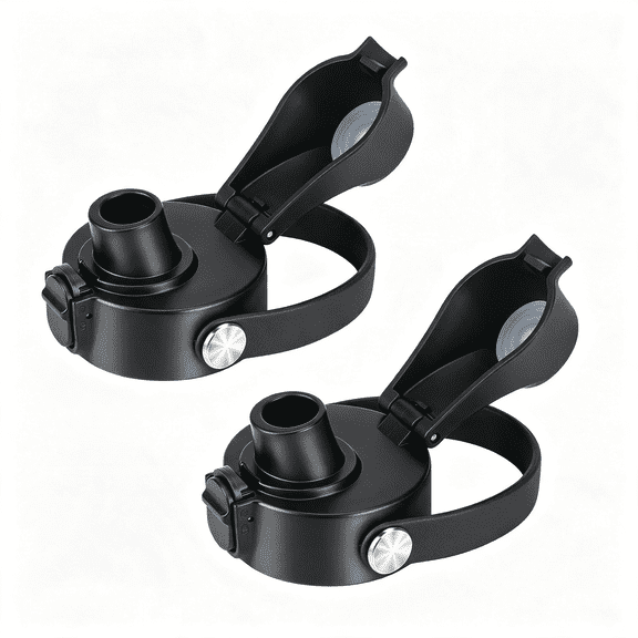 NORIZF Auto Flip Lid for Wide Mouth,Great Spout Lid for Fits for Iron Flask and Other Brands,One-Handed Use Tumbler Lid Replacement with Button Lock