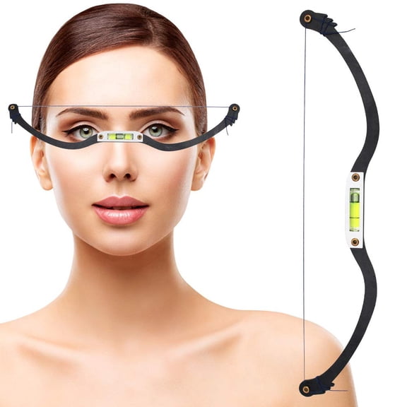 NORIZF Eyebrow Shaping Kit,Eyebrow Shaper, Eyebrow Ruler Eyebrow Corrector, Professional Level Measure Tool for Eyebrow, Drawing Line Kit for Eyebrow,Reuseable Eyebrow Positioning Tool