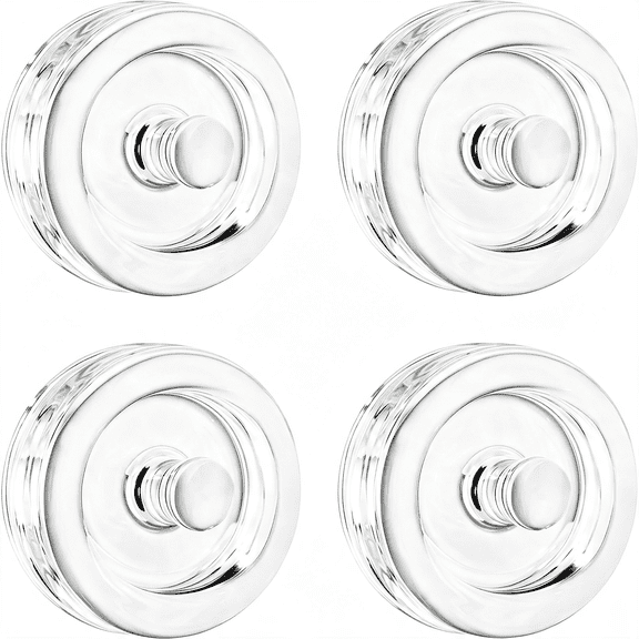 NORIZF Glass Fermentation Weights for Wide Mouth Mason Jars ,4 Pack|Food Grade Fermenting Weights with Easy Grip Handle for Canning and Pickling Durable Fermentation Weight