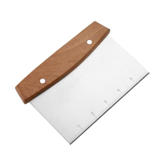 NORIZF Multipurpose Bench Scraper Kitchen Utensil for Flat Top Griddle,Dough Scraper Cutter for Bread&Pizza Cutter-Stainless Steel Metal Griddle Scraper Chopper
