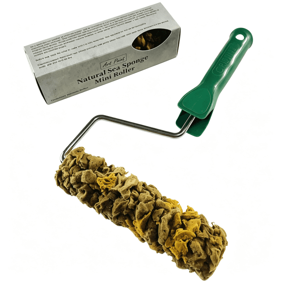 NORIZF Natural Sea Sponge for Painting,6"Texture Paint Decorative Roller|Natural Sea Sponge,Texture Paint Roller,Vivid Wall Texture,Ideal for Diy&Professional Decorative Ceiling&Wall Painting