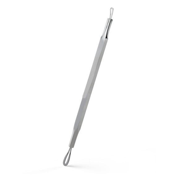 NORIZF S25-Whitehead&Blackhead Remover,Cleaner&Comedone Extractor 2In 1.Made of Dermatologist Grade Surgical Steel.Approved by Aestheticians,Comes with Product Guide&Pouch.