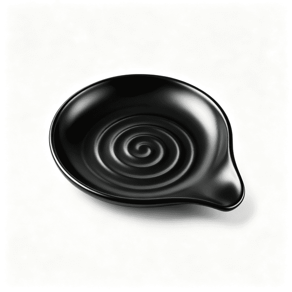NORIZF Spoon Rest,Ceramic Spoon Holder for Stove Top,Heat-Resistant,5In Utensils Rest for Coffee Bar&Kitchen Counter Decor,Fits Ladles&Spatulas,Dishwasher Safe,Matte Black