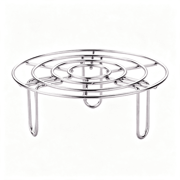 NORIZF Steam Rack,Heavy Duty Steaming Rack Stand,Stainless Steel Round Steamer Cooling Rack Trivet,Pot Steamer Insert Food Stand,Steaming Cookware Accessories(Size:15.5Cm/6.1In)