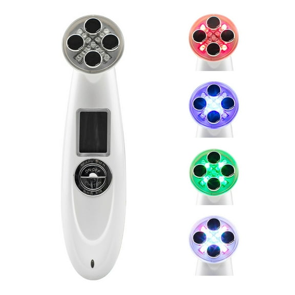 NORLANYA Facial TimeMaster Device, Micro-current Face Skin Care Massager with Phototherapy Red Blue Green LED Therapy, Rechargeable
