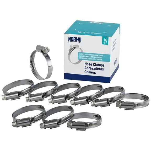 NORMA 01266704090-000-0578 Hose Clamps, 80 mm-100 mm x 9 mm W4 (Pack of 10)
