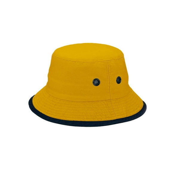NORMAL DYED TWILL WASHED BUCKET HAT - Yellow Medium