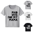 thumbnail image 1 of NORO ARK Boys' Mother's Day T-Shirt (2-10) - Short Sleeve Printed Cotton Crew Neck Top, Loose Casual Outerwear White Size 5T, 1 of 4