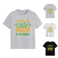 thumbnail image 1 of NORO ARK Boys' Mother's Day T-Shirt (2-10) - Short Sleeve Printed Cotton Crew Neck Top, Loose Casual Outerwear White Size 6, 1 of 4