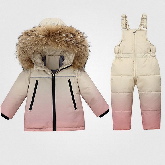NORO ARK Kids Down Jacket (1-8 Years) Waterproof snow-proof outdoor sports polyester Puffer Coat Pink Size 12M