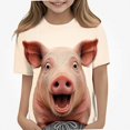 thumbnail image 1 of NORO ARK Kids Funny Graphic Print T-Shirt (3-14) Cute Animal Print Casual Short Sleeve Tee for Boys Girls Multicolor Size 4T, 1 of 8
