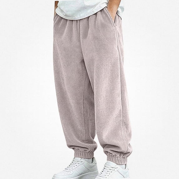 NORO ARK Kids Pants (1-13 Years) Thickened fleece-lined elastic waist casual sports Jogger Pants Gray Size 5T