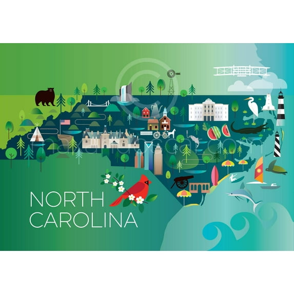 NORTH CAROLINA PRINT