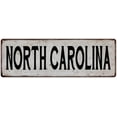 thumbnail image 1 of NORTH CAROLINA Vintage Look Rustic Metal City State Sign 6 x 18 Matte Finish Metal 106180041377, 1 of 1