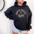 thumbnail image 1 of NORTH DAKOTA Graphic Unisex Fleece Hooded Sweatshirt, 1 of 8
