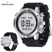 NORTH EDGE Computer 47mm Digital Diving & Outdoor Sport Wristwatch, Stainless Steel, White Face
