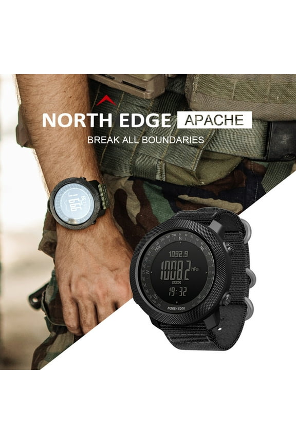 Watch,Watch With AltimeterWatch 50m Waterproof Wrist Altimeter Barometer Compass World Time 50m Men's Wrist Watch Barometer Compass World With Altimeter Barometer Tuyya