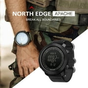 NORTH EDGE Watch,Watch With AltimeterWatch 50m Waterproof Wrist Altimeter Barometer Compass World Time 50m Mens Wrist Watch Barometer Compass World With Altimeter Barometer Tuyya