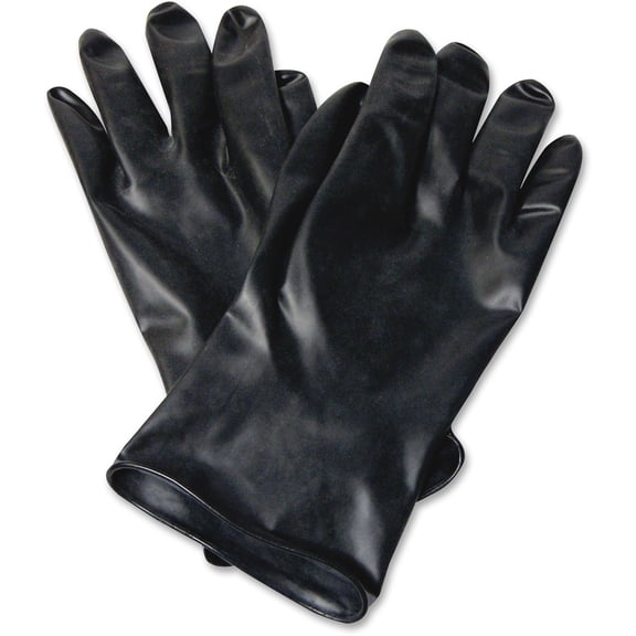 NORTH, NSPB1319, 11" Unsupported Butyl Gloves, 2 / Pair, Black