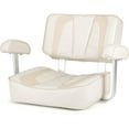 thumbnail image 1 of NORTHCAPTAIN Pontoon Captains Bucket Seat Boat Seat with Armrest,Ivory/Beige, 1 of 7