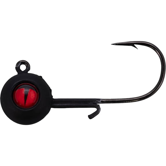 Northland Tungsten Panfish 1/16oz Round Ball Jighead #6 Black