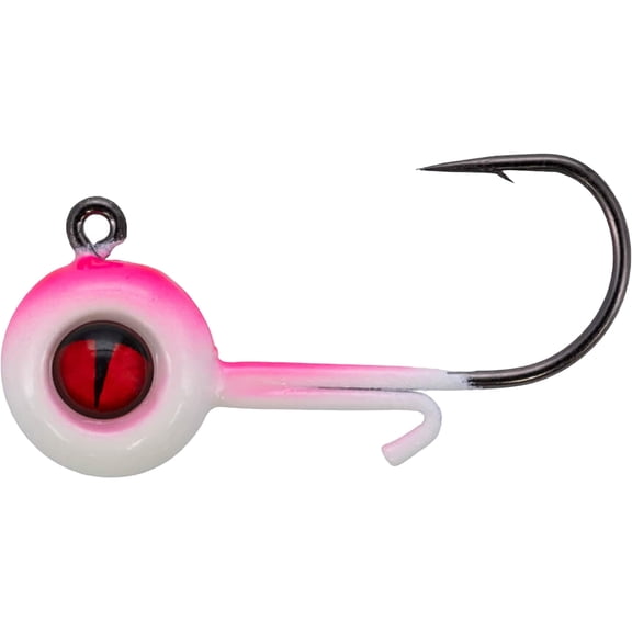 Northland Tungsten Panfish 1/16oz Round Ball Jighead #6 Super-Glo Pinky
