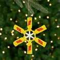 thumbnail image 1 of 4" Sugar Daddy Lollipop Snowflake Christmas Ornament, 1 of 6