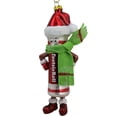 thumbnail image 1 of 6" Red and Green Tootsie Roll Chewy Chocolate Candy Glass Christmas Ornament, 1 of 4