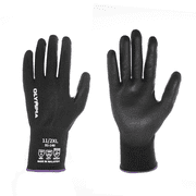 NORTHSKY Knit Gloves, Size XXL, Smooth, Black / Black, Cut Level A4, Abrasion