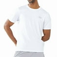 thumbnail image 1 of NORTHYARD Men's Workout Shirts Running Athletic Short Sleeve T-shirts White L, 1 of 7