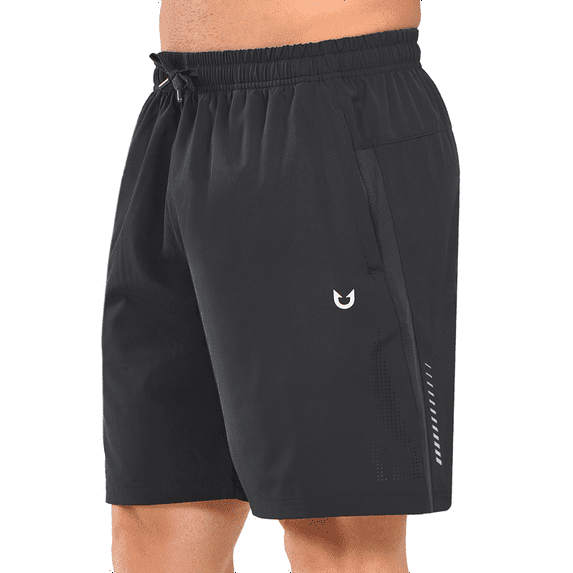 NORTHYARD Men's Workout Shorts 7 Inch Breathable Athletic Running Hiking Shorts Black L