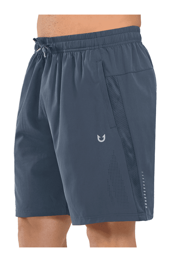 Men's Workout Shorts 7 Inch Breathable Athletic Running Hiking Shorts Coolgrey S