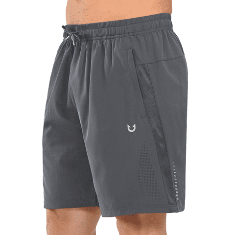 Men's Workout Shorts 7 Inch Breathable Athletic Running Hiking Shorts Darkgrey L