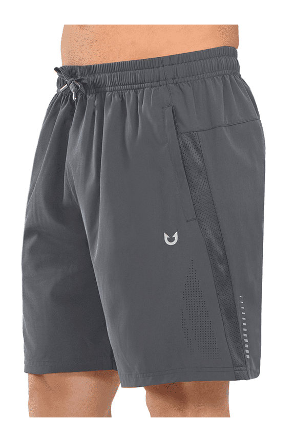 Men's Workout Shorts 7 Inch Breathable Athletic Running Hiking Shorts Darkgrey M